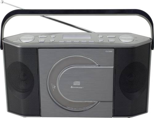 SoundMaster RCD1770AN Tischradio DAB+, UKW CD, USB Grau von Soundmaster