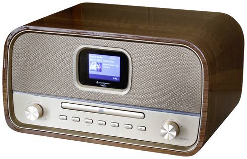 Soundmaster DAB970BR1 Tischradio DAB+, UKW AUX, Bluetooth®, CD, USB Akku-Ladefunktion, Inkl. Fernbe von Soundmaster