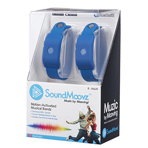 Soundmoovz Music by Moving Armbänder zum Erstellen und Komposieren von Sounds und Musik 11,5 x 6,8 x 18,1 blau von Soundmoovz