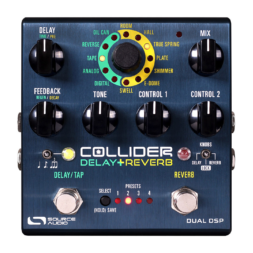 Source Audio One Series Collider Stereo Delay+Reverb Effektgerät Source Audio One Series Collider Stereo Delay+Reverb Effektgerät von Source Audio
