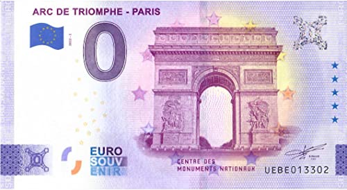 0 Euro Schein Arc de Triomphe - Paris · Frankreich · Triumphbogen · Souvenir o Null € Souvenirschein 0 Euro Schein Arc de Triomphe - Paris · Frankreich · Triumphbogen · Souvenir o Null € Souvenirschein von Souvenir Porz