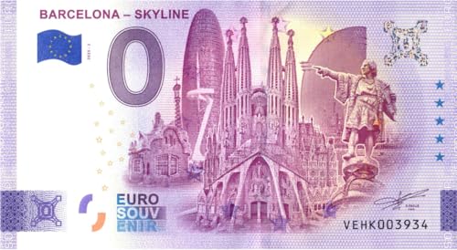 0 Euro Schein Barcelona - Slyline · Spanien · Souvenir o Null € Souvenirschein 0 Euro Schein Barcelona - Slyline · Spanien · Souvenir o Null € Souvenirschein von Souvenir Porz