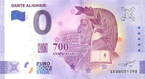 0 Euro Schein Dante I · Italien · Souvenir o Null € Souvenirschein 0 Euro Schein Dante I · Italien · Souvenir o Null € Souvenirschein von Souvenir Porz