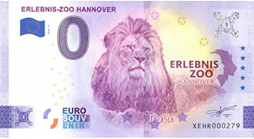 0 Euro Schein Erlebnis-Zoo Hannover · Deutschland · Souvenir o Null € Souvenirschein von Souvenir Porz