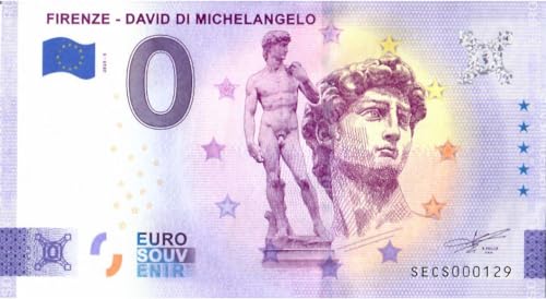 0 Euro Schein Florenz · David von Michelangelo · Italien · Souvenir o Null € Souvenirschein von Souvenir Porz
