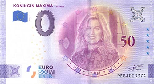 0 Euro Schein Königin Maxima · Niederlande · Souvenir o Null € Souvenirschein von Souvenir Porz