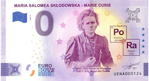 0 Euro Schein Marie Curie · Maria Salomea Sklodowska · Souvenir o Null € Souvenirschein 0 Euro Schein Marie Curie · Maria Salomea Sklodowska · Souvenir o Null € Souvenirschein von Souvenir Porz
