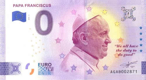 0 Euro Schein Papst Franziskus · Papa Franciscus · Souvenir o Null € Souvenirschein AGAB 2025-2 0 Euro Schein Papst Franziskus · Papa Franciscus · Souvenir o Null € Souvenirschein AGAB 2025-2 von Souvenir Porz