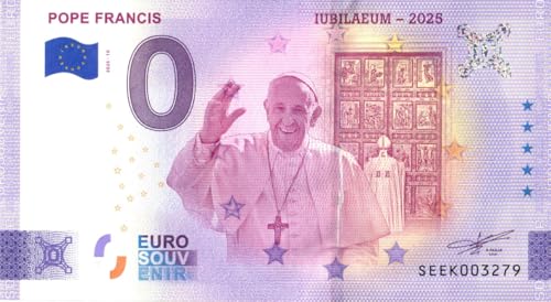 0 Euro Schein Papst Franziskus · Pope Francis · Souvenir o Null € Souvenirschein Seek 2025-10 von Souvenir Porz