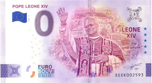 0 Euro Schein Papst Leo XIV · Pope Leone XIV · Souvenir o Null € Souvenirschein Seek 2025-11 0 Euro Schein Papst Leo XIV · Pope Leone XIV · Souvenir o Null € Souvenirschein Seek 2025-11 von Souvenir Porz