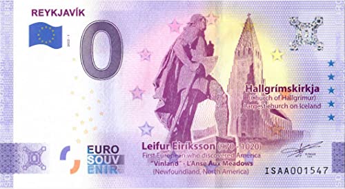 0 Euro Schein Reykjavik · Island · Souvenir o Null € Souvenirschein · 0 Euro Schein Reykjavik · Island · Souvenir o Null € Souvenirschein · von Souvenir Porz