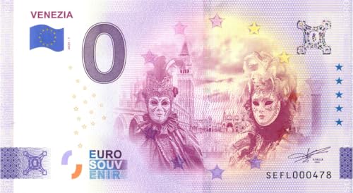0 Euro Schein Venezia - Carnevale · Venedig - Karneval · Italien · Souvenir o Null € Souvenirschein 0 Euro Schein Venezia - Carnevale · Venedig - Karneval · Italien · Souvenir o Null € Souvenirschein von Souvenir Porz