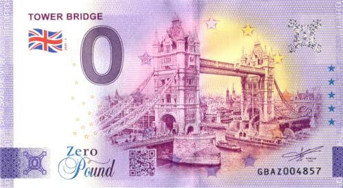 0 Pfund Schein London · Tower Bridge III · Großbritannien · Souvenir o Null Pound Souvenirschein · Euro Souvenir GB 0 Pfund Schein London · Tower Bridge III · Großbritannien · Souvenir o Null Pound Souvenirschein · Euro Souvenir GB von Souvenir Porz