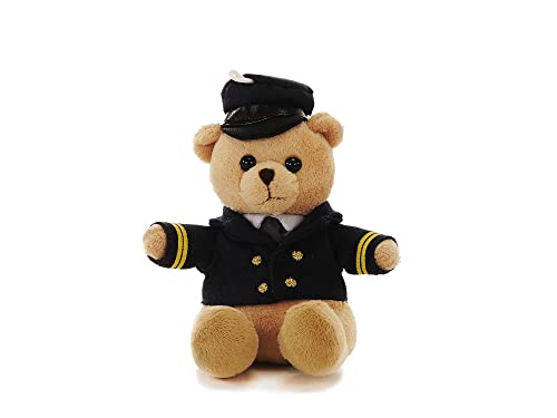 Souvenirs Kuscheltier Pilotbär ca 13 x8x12cm, aus Plüsch Pilotuniform mit Hänger, Pilotenjacke und Pilotenmütze Souvenirs Kuscheltier Pilotbär ca 13 x8x12cm, aus Plüsch Pilotuniform mit Hänger, Pilotenjacke und Pilotenmütze von Buosha
