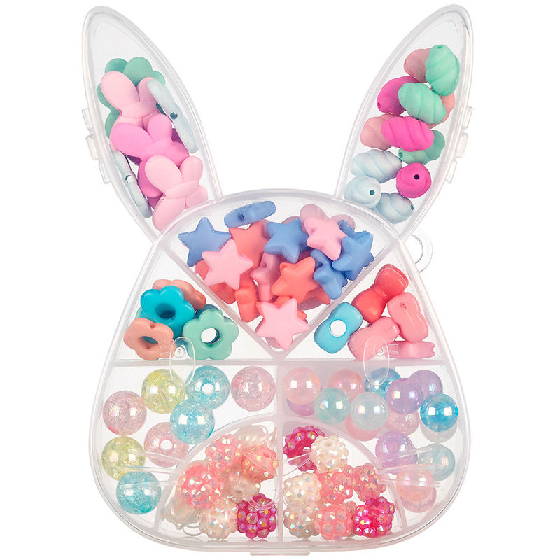 Kunststoff-Perlen HASE in bunt von Souza for kids