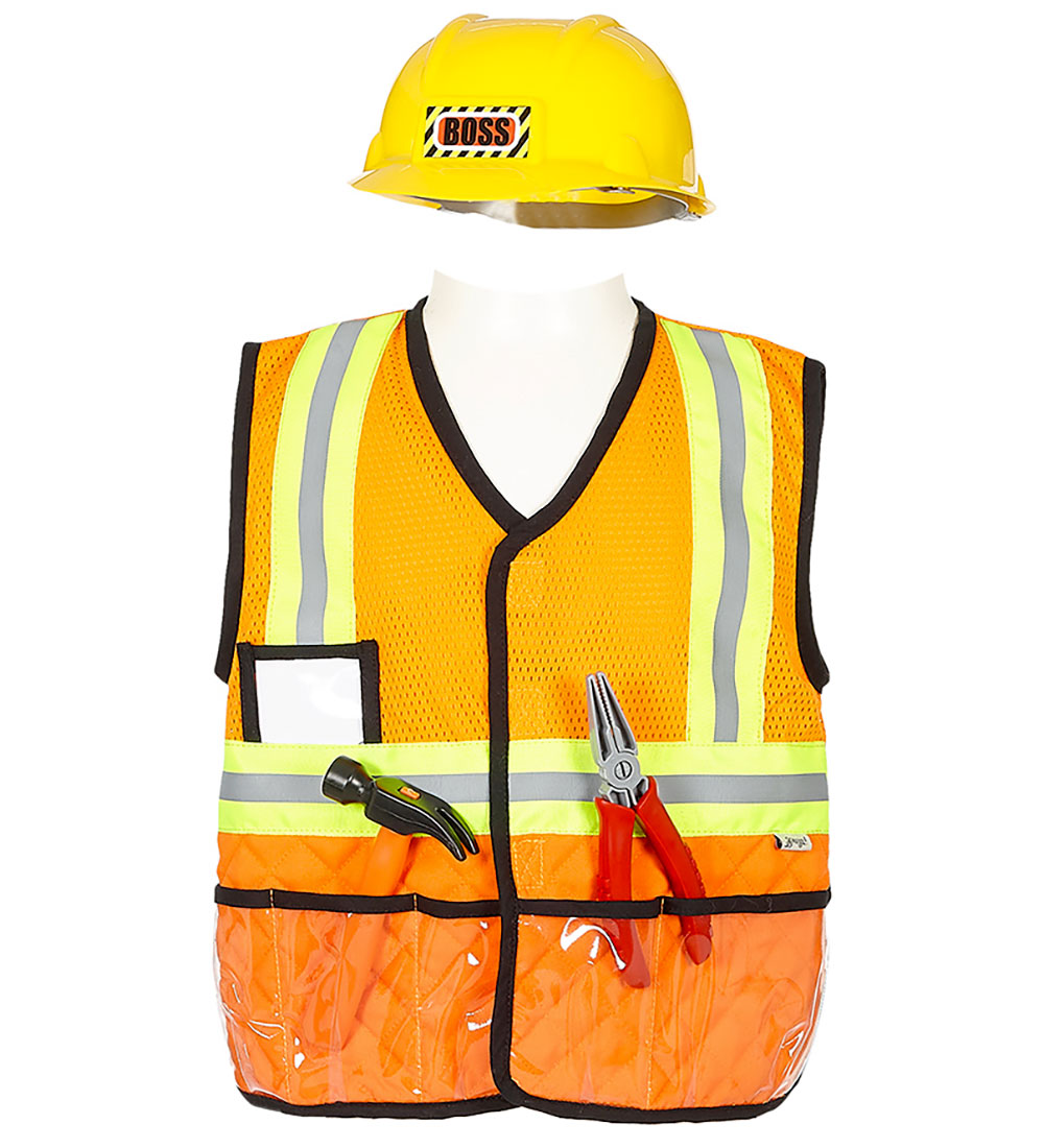 Souza Kostüm - Bauarbeiter - Orange - Souza - 4-7 Jahre (104-122) - Kostüme von Souza