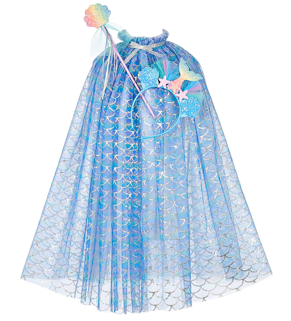 Souza Kostüm - Umhang m. Zauberstab/Schwanz - Marlya Mermaid - B - Souza - 5-7 Jahre (110-122) - Kostüme von Souza