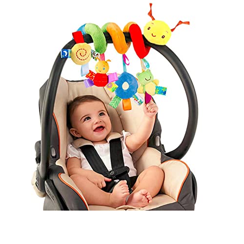 Kinderbett Spiralspielzeug, Kinderwagen Spielzeug, Bett hängendes Spielzeug mit klingelnder Glocke, Babyschale Spielzeug,für Kleinkind Jungen Mädchen ab 0+ Monaten von SovZovy