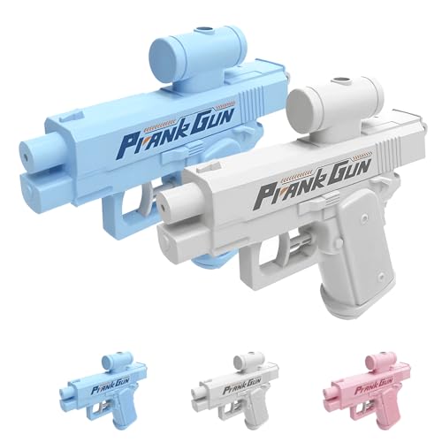 Prank Water Gun, Reverse Water Gun, Prank Two-Way Water Gun, Prank Squirt Gun, Can Spray from Front and Back (White+Blue) von Sovtay