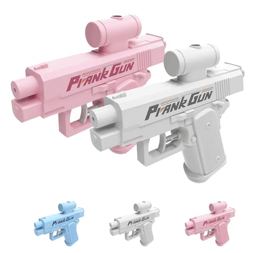 Prank Water Gun, Reverse Water Gun, Prank Two-Way Water Gun, Prank Squirt Gun, Can Spray from Front and Back (White+Pink) von Sovtay