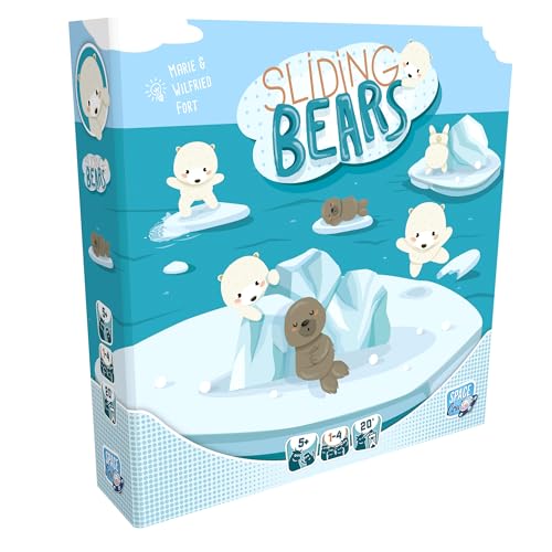 Gleitbären Brettspiel – kooperative Eispuzzle-Herausforderung, Anziehungskraft zur Problemlösung, Familienspiel für Kinder und Erwachsene, 5-4 Spieler, Zeit Gleitbären Brettspiel – kooperative Eispuzzle-Herausforderung, Anziehungskraft zur Problemlösung, Familienspiel für Kinder und Erwachsene, 5-4 Spieler, Zeit von Space Cow