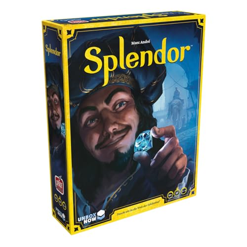 Asmodee, UNbox Now, Splendor, Grundspiel, Familienspiel, Nominiert zum Spiel des Jahres 2014, 2-4 Spieler, Ab 10+ Jahren, 30 Minuten, Deutsch von Space Cowboys