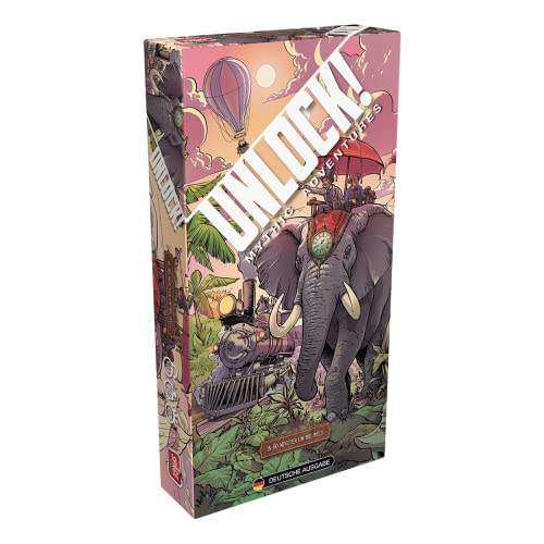 Asmodee, Unlock! – In 80 Minuten um die Welt, Familienspiel, Rätselspiel, 1-6 Spieler, Ab 10+ Jahren, 80+ Minuten, Deutsch von Space Cowboys