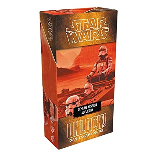 Space Cowboys, Unlock! Star Wars – Geheime Mission auf Jedha, Familienspiel, Rätselspiel, 1-6 Spieler, Ab 10+ Jahren, 60+ Minuten, Deutsch von Space Cowboys