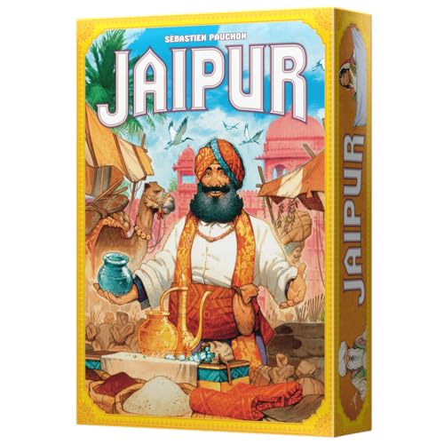 Space Cowboys, Jaipur, Kartenspiel, Ab 10 Jahren, für 2 Spieler, 30 Minuten pro Spiel, Mehrsprachig, inklusive Spanisch von Space Cowboys