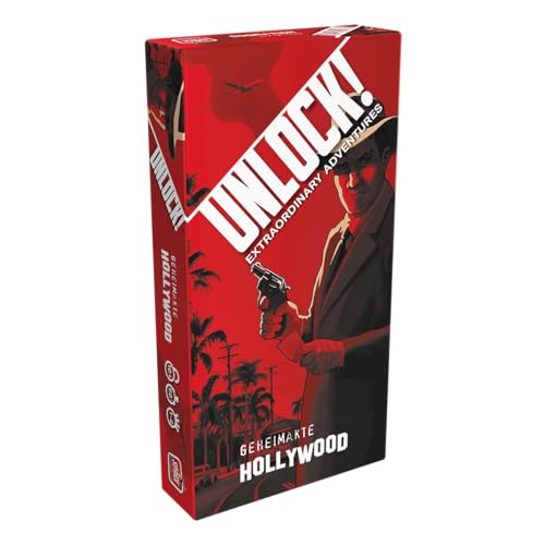 Space Cowboys, Unlock! – Geheimakte Hollywood, Familienspiel, Rätselspiel, 1-6 Spieler, Ab 10+ Jahren, 60 Minuten, Deutsch Space Cowboys, Unlock! – Geheimakte Hollywood, Familienspiel, Rätselspiel, 1-6 Spieler, Ab 10+ Jahren, 60 Minuten, Deutsch von Space Cowboys