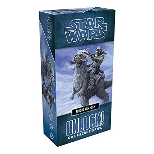 Space Cowboys, Unlock! Star Wars – Flucht von Hoth, Familienspiel, Rätselspiel, 1-6 Spieler, Ab 10+ Jahren, 60+ Minuten, Deutsch von Space Cowboys