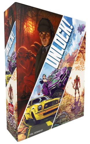 Space Cowboys Freischalten 9 legendäre Abenteuer, Kartenspiel, ab 10 Jahren, 1–6 Spieler, 60 Minuten Spieldauer, Mehrfarbig ASMSCUNLOCK09EN von Space Cowboys