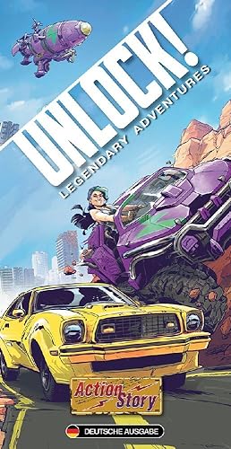 Asmodee, Unlock! – Action Story, Familienspiel, Rätselspiel, 1-6 Spieler, Ab 10+ Jahren, 60 Minuten, Deutsch von Space Cowboys