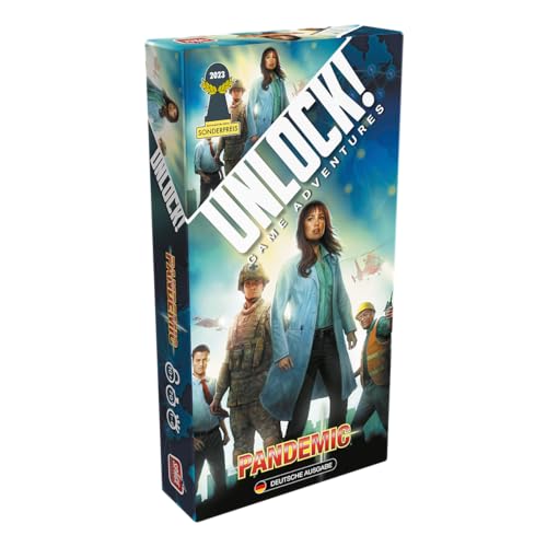Asmodee, Unlock! – Game Adventures: Pandemic, Familienspiel, Rätselspiel, 1-6 Spieler, Ab 10+ Jahren, 70 Minuten, Deutsch von Space Cowboys