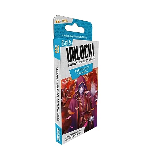 Space Cowboys Unlock! Short Adventures 3: Der Flug des Engels – Immersives Escape Room Kartenspiel für Kinder und Erwachsene, ab 10 Jahren, 1–6 Spieler, 30 Minuten Spielzeit, hergestellt Space Cowboys Unlock! Short Adventures 3: Der Flug des Engels – Immersives Escape Room Kartenspiel für Kinder und Erwachsene, ab 10 Jahren, 1–6 Spieler, 30 Minuten Spielzeit, hergestellt von Space Cowboys