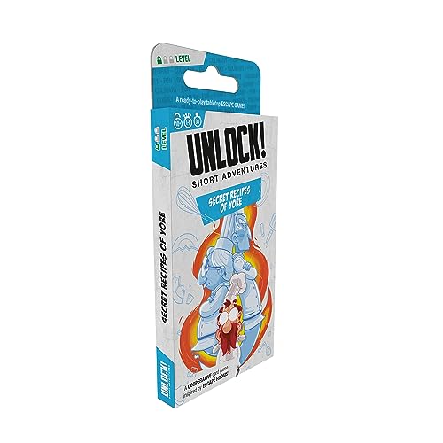 UNLOCK! Short Adventures 1: Secret Recipes of Yore - Immersives Escape Room Kartenspiel für Kinder und Erwachsene, ab 10 Jahren, 1-6 Spieler, 30 Minuten Spielzeit, hergestellt von Space Cowboys von Space Cowboys