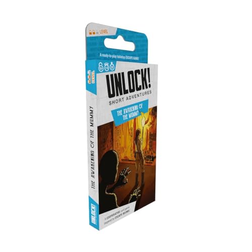 UNLOCK! Short Adventures 2: The Awakening of The Mummy - Immersive Escape Room Kartenspiel für Kinder und Erwachsene, ab 10 Jahren, 1-6 Spieler, 30 Minuten Spielzeit, hergestellt von Space Cowboys von Space Cowboys