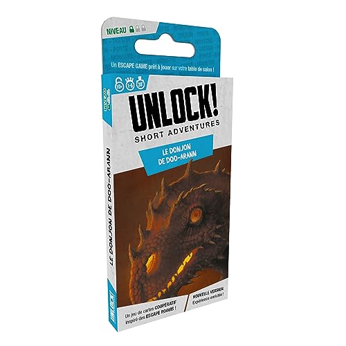 UNLOCK! Short Adventures 4: Doo Arann's Dungeon – Immersives Escape Room Kartenspiel für Kinder und Erwachsene, ab 10 Jahren, 1–6 Spieler, 30 Minuten Spielzeit, hergestellt von Space Cowboys UNLOCK! Short Adventures 4: Doo Arann's Dungeon – Immersives Escape Room Kartenspiel für Kinder und Erwachsene, ab 10 Jahren, 1–6 Spieler, 30 Minuten Spielzeit, hergestellt von Space Cowboys von Space Cowboys