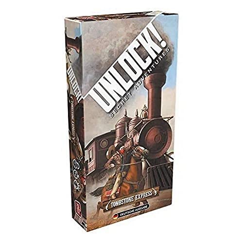 Space Cowboys, Unlock! – Tombstone Express, Familienspiel, Rätselspiel, 1-6 Spieler, Ab 10+ Jahren, 60+ Minuten, Deutsch von Space Cowboys