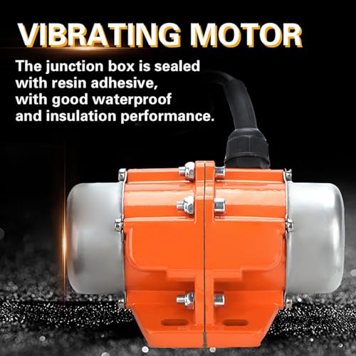 Spacnana 1/3 Phasenvibratormotor - Einstellbarer Exzentrizitätsblock, Niedriger Rauschvorgang - für Metallurgie, Kohle, Konstruktion Aluminiumlegierungschale (DREI-Phasen 30w) von Spacnana