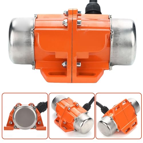Spacnana 1/3 Phasenvibratormotor - Einstellbarer Exzentrizitätsblock, Niedriger Rauschvorgang - für Metallurgie, Kohle, Konstruktion Aluminiumlegierungschale (DREI-Phasen 80W) von Spacnana