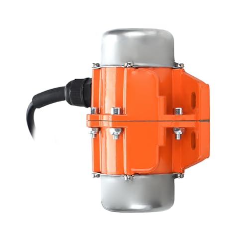 Spacnana 1/3 Phasenvibratormotor - Einstellbarer Exzentrizitätsblock, Niedriger Rauschvorgang - für Metallurgie, Kohle, Konstruktion Aluminiumlegierungschale (Einphase 30W) von Spacnana