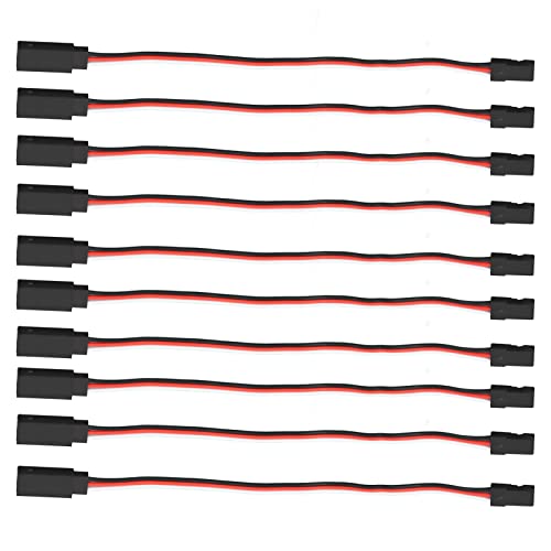 Spacnana 10pcs 3 -Pin -Servo Verlängerungskabel mit Messing Innerer Kern Ideal für Modellauto Servo Fahreranschluss (200 mm männlich auf weiblich) von Spacnana