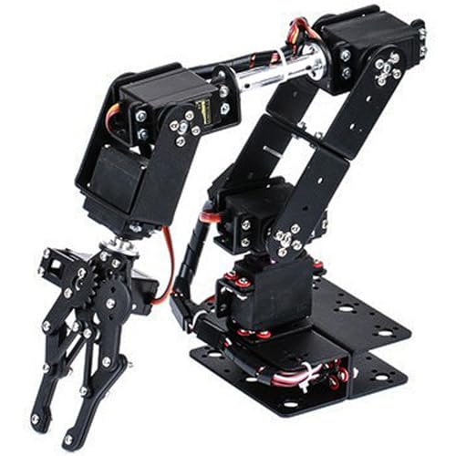 Spacnana 6dof Roboter Mechanischer Arm Klauenklauen -Kit Manipulator mit 6 Servomotoren, 2 Mm Aluminiumplattenklammern für das College -Unterricht, IDY -Produktion Spacnana 6dof Roboter Mechanischer Arm Klauenklauen -Kit Manipulator mit 6 Servomotoren, 2 Mm Aluminiumplattenklammern für das College -Unterricht, IDY -Produktion von Spacnana