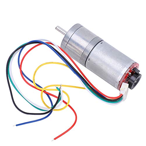 Spacnana Binsel -DC Motor Reduzierer Kupfer Edelstahl -Encoder Getriebe für die Automatisierungsindustrie (DC12V 100RPM) von Spacnana