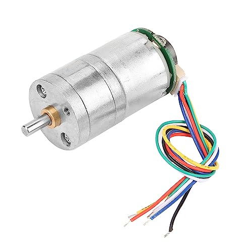 Spacnana DC -Encoder -Zahnradmotor mit Niedrigem Geschwindigkeit, Niedrigem Geräusch für Fensteröffner, Türöffner, Mini Windklasse Metallgetriebe, Langwierige Lebensdauer (DC12 100 U/min) von Spacnana