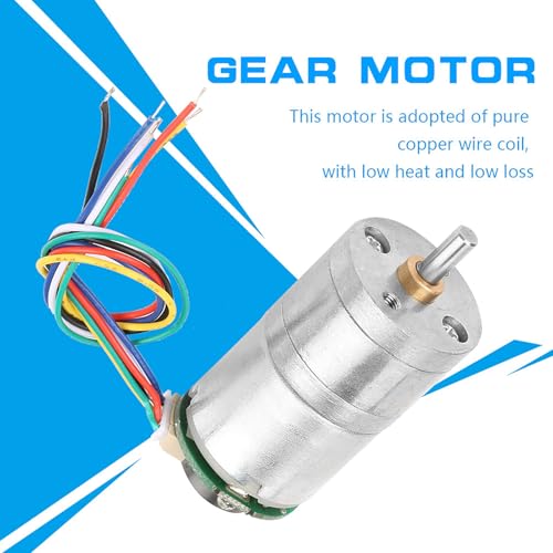 Spacnana DC -Encoder -Zahnradmotor mit Niedrigem Geschwindigkeit, Niedrigem Geräusch für Fensteröffner, Türöffner, Mini Windklasse Metallgetriebe, Langwierige Lebensdauer (DC12 70 U/min) von Spacnana