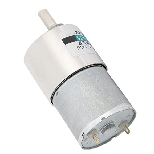 Spacnana DC -Niedriggeschwindigkeitsmotor, DC -Getriebemotor, Elektrikmotor mit Niedriger Geschwindigkeit Großer Torsionsmotor mit Klammergouverneur für Industriegeräte, ElectricMotor (10 U/min) von Spacnana