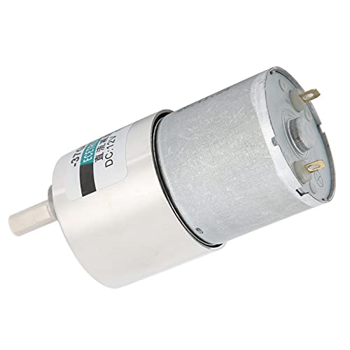 Spacnana DC -Niedriggeschwindigkeitsmotor, DC -Getriebemotor, Elektrikmotor mit Niedriger Geschwindigkeit Großer Torsionsmotor mit Klammergouverneur für Industriegeräte, ElectricMotor (20 U/min) von Spacnana
