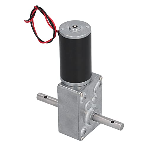 Spacnana Getriebe Reduzierung Motor Stille Betrieb Niedrig Stromverbrauch Elektrischer Motor für Industrieantrieb Gerät Edelstahl Kupfer Messing (DC12V 80RPM) von Spacnana